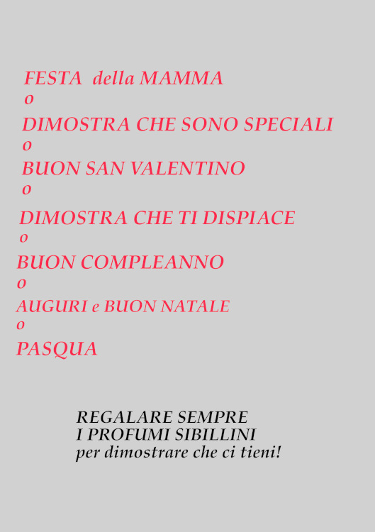 Sibillini Profumi Italiani di Lusso 